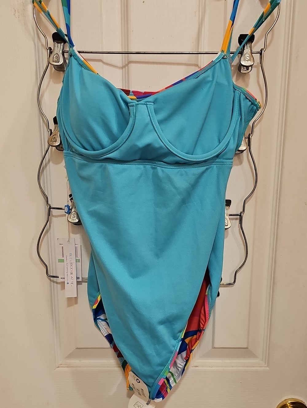 Bleu Rob Beattie Multi Color Swimsuit Sz 8 NWT MSRP $98 - Picture 9 of 10